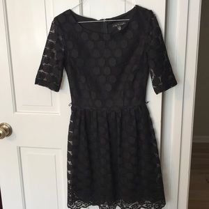 Black detailed dress